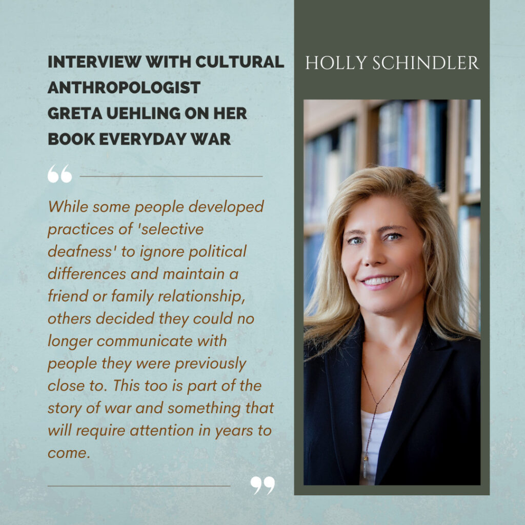 Greta Uehling on Holly Schindler